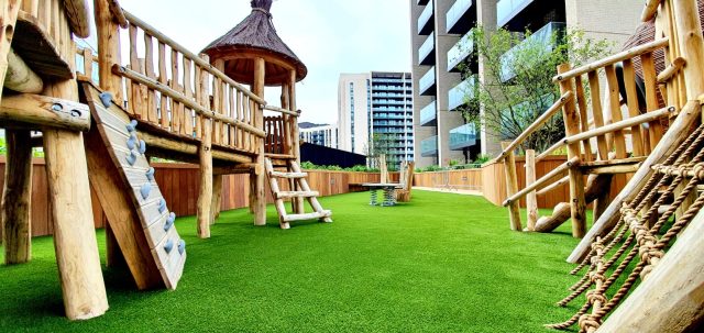 artificial grass school play area