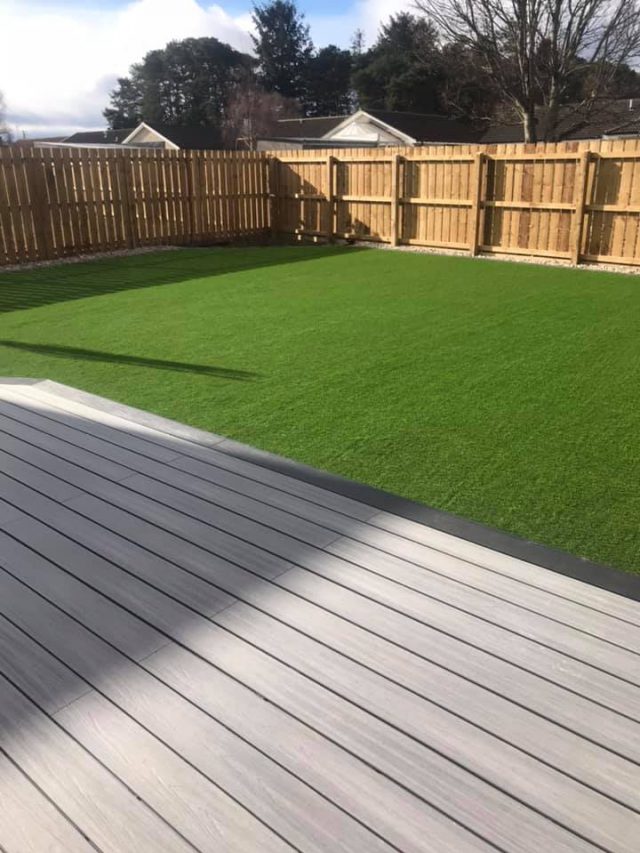 Artificial Grass back garden | Easigrass Aberdeen