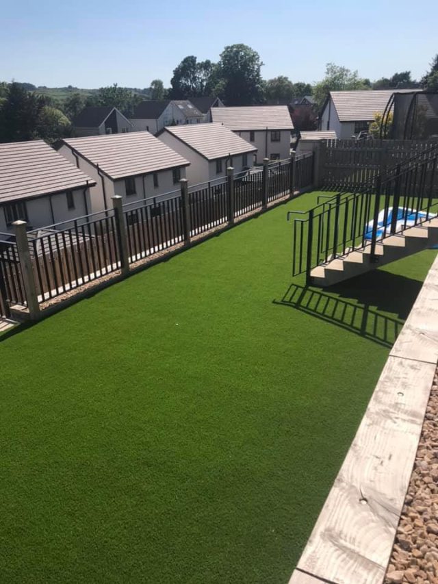 Artificial Grass with bannister | Easigrass Aberdeen