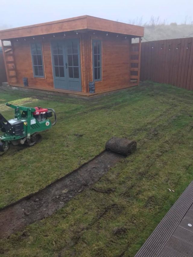Removing real grass for Artificial Grass | Easigrass Aberdeen